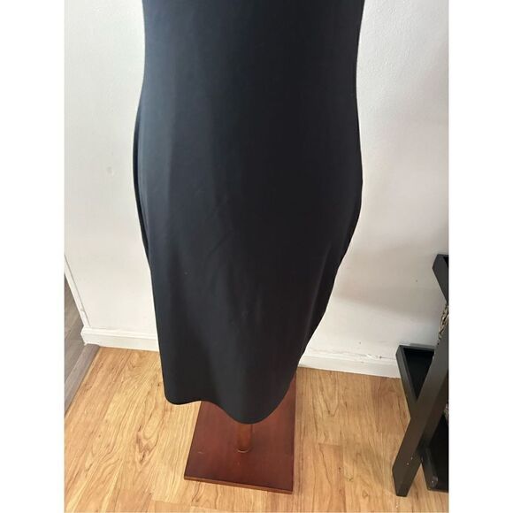 Express black sexy one shoulder dress knee length stretchy size xs - Picture 5 of 5
